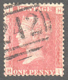 Great Britain Scott 33 Used Plate 74 - HI - Click Image to Close
